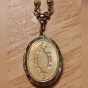 1928 Brand Elegant Gold Tone Locket Necklace